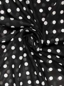 Elegant And Sensual Polka Dot Three-Piece Bikini Set For Women - Black - View 5