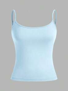 Set de 3 camisetas de tirantes ajustadas informales para mujer, adecuadas para el verano - Multicolor 3 - Ver 10