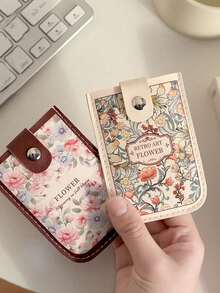 Slide-Out Large Capacity Card Holder, Creative ID Card Case, Multi-Slot Anti-Demagnetization Compact Ultra-Thin Card Wallet - Multicolor - View 4