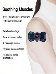 AXH. Neck Massage Patch, Electronic Massager, Gift For Girlfriend - Black - View 10