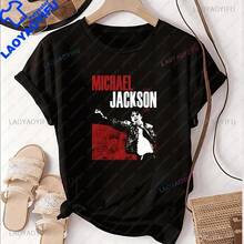 Retro Printed T-Shirt - Unisex Short Sleeve T-Shirt With Design For Men And Women - Plus Size - 36804GG - 查看 6