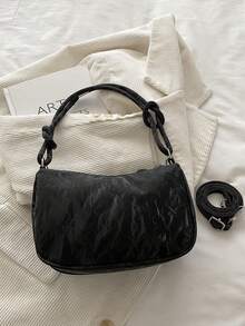 1pc This Stylish Solid-Color Bow-Adorned Pearl Handbag Features A Unique Design. Suitable For Various Occasions, This Versatile Bag Is Perfect For Outdoor Activities, Playtime, Commuting, And More. It'S The Perfect Gift For Teenagers. - Multicolor - View 5
