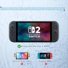 蓝色系列 - 适用于Switch 2游戏机防摔磨砂保护壳 NS掌机分体式保护壳套装，包含一套保护壳+2个摇杆帽 - 查看 5