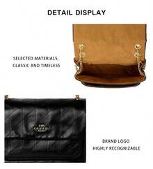 Coach Elodie 女款 Logo 肩背斜挎包 CCZ62IMBLK - 黑色CCZ62IMBLK - 查看 10