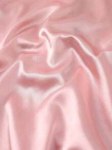 Conjunto de pijama de 2 piezas con camisa de manga corta con solapa y pantalones cortos con moño, ropa de dormir para mujer, conjunto de dos piezas - Rosa - Ver 10