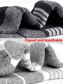 24 pares de nuevos calcetines cortos para hombres en negro, blanco y gris, calcetines deportivos de punto fino, transpirables y de secado rápido, calcetines cortos duraderos, calcetines invisibles para hombres - Multicolor - Ver 4