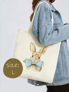 5/10pcs Mini/S/M/L Size Reusable Cute Rabbit Bow Heart Pattern Canvas Gift Bags Party Favor Bags Set, Birthday Party Kids Theme Party Gift Bags Baby Shower Back To School Graduation Party Theme Party Thanksgiving Christmas Anniversary Party Gift Packaging Bags Essential - View 19