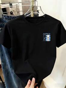 Camiseta de mujer con estampado de aficionado al fútbol en el pecho izquierdo, camiseta de animadora de fútbol, temporada de fútbol 2026, llena de elementos argentinos con el número "26", combinada con la inscripción "ARG" y un contorno de trofeo, una camiseta elegante, estilosa y casual. Suave, transpirable y de corte holgado, adecuada para uso diario y vacaciones. - Negro - Ver 6