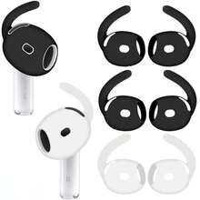 Reemplazo de tapones de silicona para oídos, ganchos para oídos antiperidida, tapas para oídos suaves y flexibles, accesorios para auriculares para AirP*Ds 4 - Ver 1
