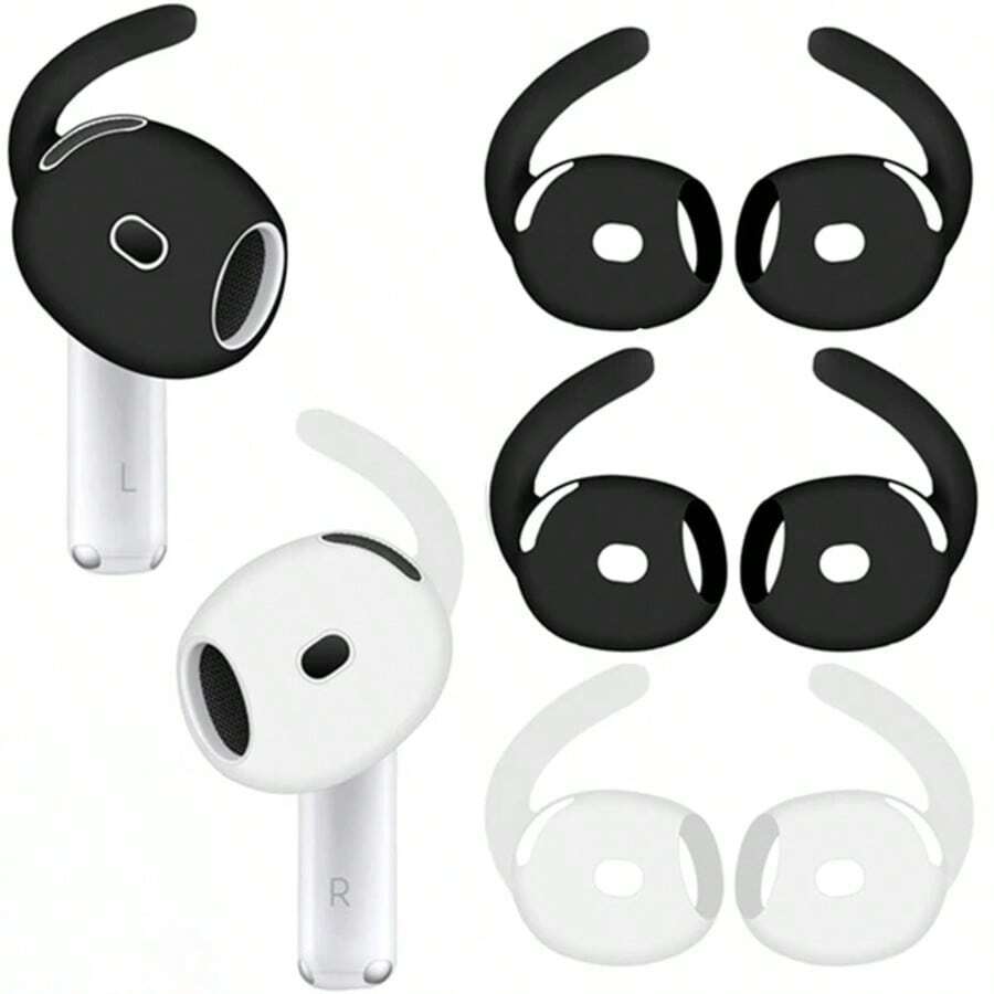 Reemplazo de tapones de silicona para oídos, ganchos para oídos antiperidida, tapas para oídos suaves y flexibles, accesorios para auriculares para AirP*Ds 4 - Ver 1