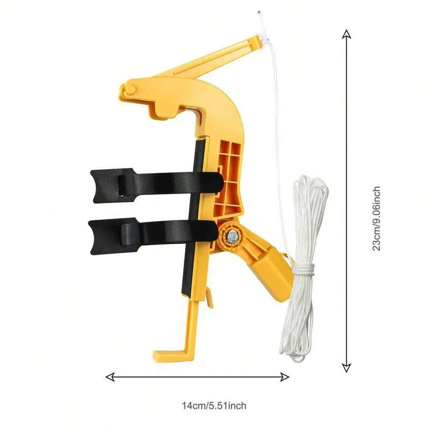 Aerosol Can Extender, Sprayer Extension Adapter, Adjustable Angle Spray Extender, Wasp Nest Sprayer Extender. - Yellow - View 1