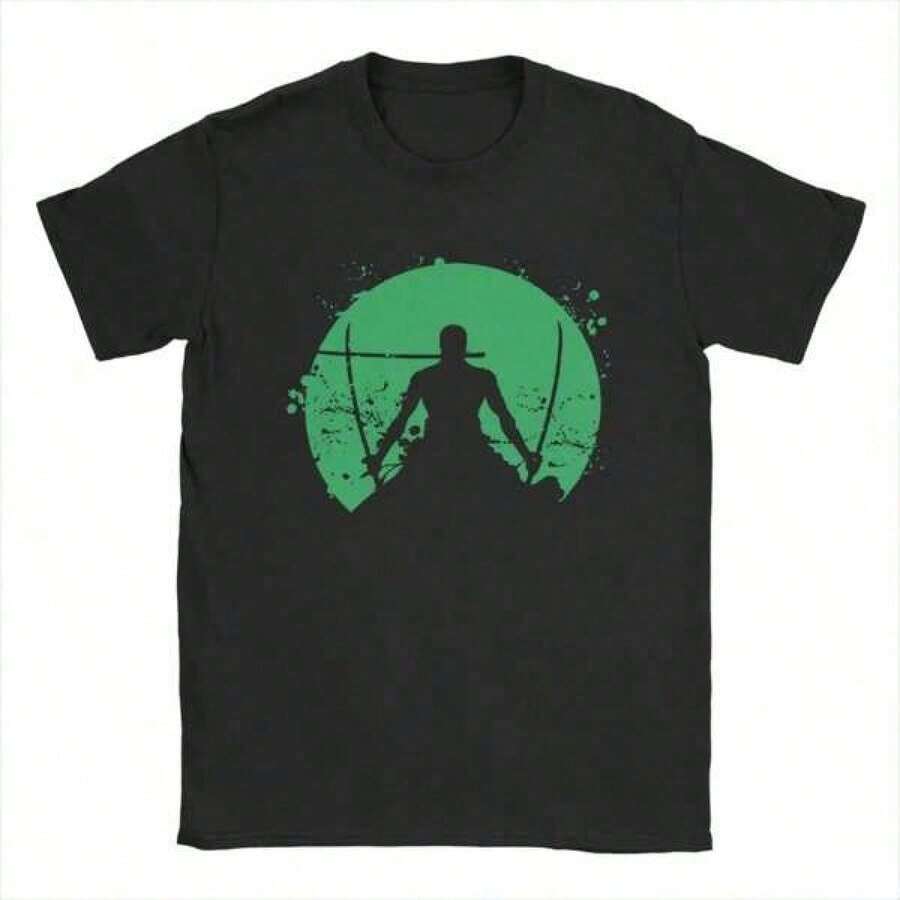 Camiseta de manga corta de algodón - (1) Camiseta elegante para hombre con diseño de Lu*Ffy Gear 5 de One Piece, que combina estilo anime y comodidad. Camiseta gráfica para hombre, 1 pieza, elegante, 100% algodón, informal, con estampado digital. Conjuntos para padres e hijos. Mercancía de anime. Camisetas exclusivas para fans premium. Camisetas unisex informales de manga corta. Imprescindible para fans. Adecuada para festivales, fiestas, uso en casa, desplazamientos diarios, conjuntos de regreso a la escuela y looks de concierto. Impresa y enviada en EE. UU. Camisetas 100% algodón, opacas, versátiles, básicas. 100% algodón. - Negro 25 - Ver 1