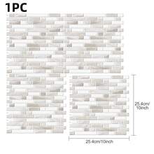 10-Sheet Heavy-Duty Peel And Stick Backsplash, 3D Wall Tiles Stick On Kitchen Backsplash Living Space, Thick Tile Backsplash 12"X12" Self Adhesive Marble Tiles, Room Deocr Bathroom Deccor Bedroom Deccor Wall Deocr Home Decor, Light Khaki Grey - Light Khaki Grey - 查看 10
