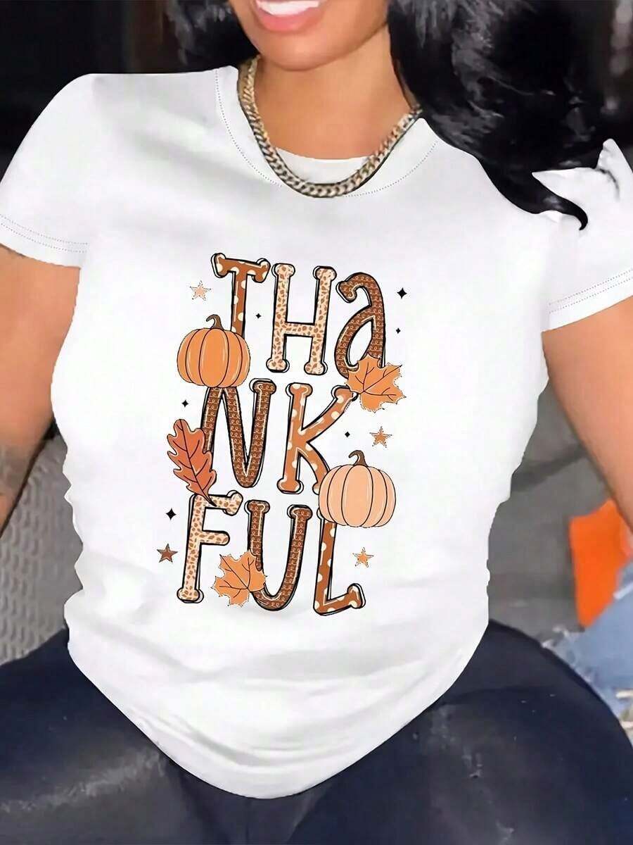Camiseta Moderna y Minimalista para Mujer con Estampado de Pepinillos - Manga Corta, Blusa Casual con Estampado de Pepinillos, Camisa Compatible para Primavera y Verano, Adecuada para Atuendos Casuales y Temáticos, para Uso Diario Casual - Blanco - Ver 1