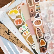 JotBox Seri Momen Inspirasi, Buku Sketsa Kosong, Dekorasi Dasar Kolase Multi-Material Bergaya Vintage DIY - Eishikong - View 5
