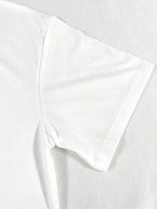 Camiseta casual de mujer con bordado de perro salchicha, verano |   Diseño exquisito |   Suelto y cómodo |   Fácil de combinar | - Blanco 3 - Ver 4