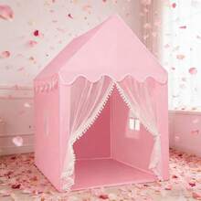 Girls Play Tent Large Fairy Playhouse Children's Princess Castle Tent Girls, Toddlers, Children's Playhouse Gift - Baby Pink - View 3
