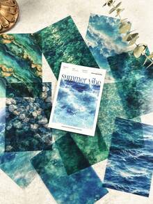 10pcs/Pack Fresh Summer Atmosphere Stickers, Suitable For Scrapbooking, DIY Decoration, Photo Album, Diary - Summer Atmosphere - View 6