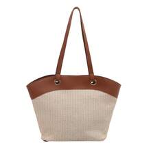 BV Bottega Small Andiamo Bolso de mujer tejido a mano de cuero genuinoBolsodebolso de manotipocuboconpatróntejidoparamujer,bolsodemarca,elegantebolsodemanoparaseñorabolsaderegaloexquisita,bolsodebolso de manodelujoparamujer,bolsocruzadodemodaparamujer,adecuadoparachicas,estudiantesnivel universitariodamasdeoficina,madresdemedianaedadparausodiario,comprasoficina,clase,reuniones,citas,actividadesalairelibretambiénunregaloidealparamujeres2026 Nuevo Bolso de Hombro Tipo Cesta Simple, Casual y a la Moda, Estilo Vintage de Verano para Mujer, Ideal para Vacaciones en la Playa - Caqui negro - Ver 10