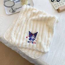 1 Piece Sanrio Kitty Cartoon Candy Strip Bath Towel Set, Cute Coral Fleece, Water Absorbent, Quick Drying, Wearable, Thickened Bath Towel - Multicolor - View 4