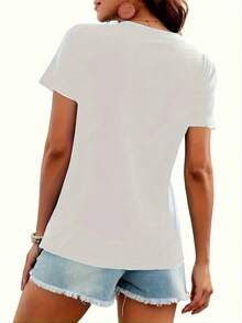 Camiseta de Moda para Mujer - Blanco - Ver 3