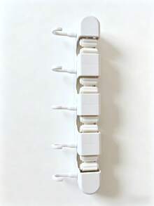 1 pieza Soporte de pared para escoba y trapeador de ranura 3/4 de uso pesado, adecuado para baño, jardín y garaje, sin necesidad de perforar, fácil de instalar y organizar - Multicolor - Ver 12