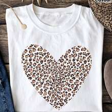 Women's T-Shirt With Minimalist Bear Design And Text - 白色 - 查看 1