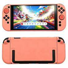 橙色系列 - 适用于Switch 2游戏机防摔磨砂保护壳 NS掌机分体式保护壳套装，包含一套保护壳+2个摇杆帽 - 查看 1