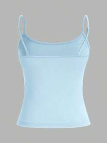 Set de 3 camisetas de tirantes ajustadas informales para mujer, adecuadas para el verano - Multicolor 3 - Ver 4