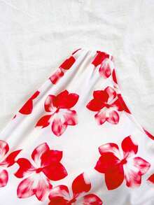 Estilo business casual, occidental y adorable. - Rojo y blanco - Ver 6