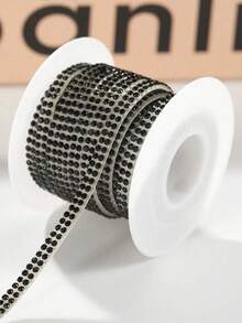 5m/Roll DIY Rhinestone Strip, Suitable For Car Crystal Diamond Decoration, Car Diamond Decoration, Self-Adhesive Diamond Crafts DIY Rhinestone Strip. - Two Rows Of Diamonds - View 13