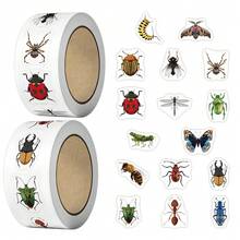 500 autocollants de transfert laser avec des thèmes d'insectes et de petits animaux, convenant pour décorer des comptes, des journaux, des cartes de vœux, des coques de téléphone ou des boîtes d'emballage cadeaux tels que des abeilles, des papillons, des coccinelles, des chenilles, des lucioles, des escargots, des sauterelles et des pelles. Beaux autocollants pour enveloppes, cadeaux pour les élèves pendant l'année scolaire et cadeaux pour les enseignants. - Ensembles - Voir 7