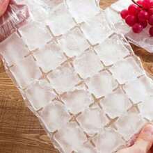 1-10pcs Standard Size Portable Disposable Plastic Ice Making Bags With Funnel Elegant Daily Style Transparent Divided Bag Self-Sealing Closure Ice Cube Mold Kitchen Accessory For Summer Travel Picnic Holiday Essential & Graduation Season - Multicolor - View 15