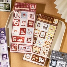 两张复古猫咪图案贴纸，适用于剪贴簿、礼品、办公室、家居、标记、标签、教室、玩具、学生日记以及创意复古装饰剪贴簿用品。 - A - 查看 3