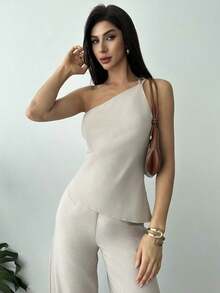 Conjunto de dos piezas para mujer para uso diario - Albaricoque - Ver 7