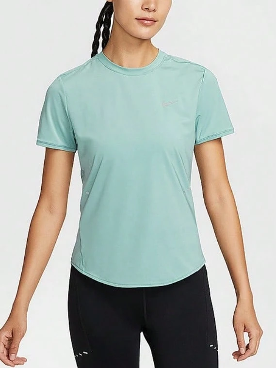 Nike SWIFT DRI-FIT 女款速干短袖跑步T恤 - 綠色 - 查看 1