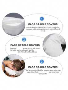 100 chiếc vỏ gối mặt dùng một lần, khăn gối massage không dệt, vỏ gối tựa đầu siêu mềm mại và thoáng khí, thích hợp cho spa, thẩm mỹ viện và giường massage, vừa vặn với mọi loại gối, không dính, hợp vệ sinh, dùng một lần. - Nhiều màu - Xem 5