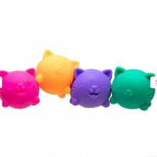 Cats Squishy, 4 Pack Sugar Ball Designs, Anxiety Relief Squeeze For Sensory Play, Sensory Fidget, Slow Rising Squishy Stress Balls - Multicolor - View 7