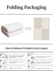Faux Cashmere Area Rugs For Bedroom, Modern Minimalist Style, Cool Rugs Living Room, 1 Count Home Decor Carpet, Washable Runner Rug, Mat Home Decor For Kitchen, Bathroom, Dining, Fluffy And Simple, Create A Unique, Niche, And Cozy Vibe - Beige - View 6