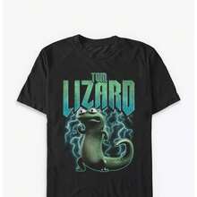 P1IXAR Hoppers Tom Lizard Metal T-Shirt 220g. Men's AL1Godn Foundation, 220g Of Pure Comfort. Created For Every Human Being, Whether Woman Or Man. Consistent, High-Quality Fabric, Ready For Any Size, Soft To The Touch But Designed To Hold Up. Breathable Outerwear For Women, Autumn Sets, Holiday Outfits, New Year's Costumes For Her. - 黑色 - 查看 1