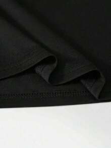 Camiseta de Manga Corta en Poliéster Blanco y para Fiesta Revelación del Género, Duradera e Cómoda, Ideal Para Uso En La Sala De Estar Del Hogar, ¡Material Suave! Diseño Elegante con Huellas Impresas, ¡Perfecto Paa Usos Casuales100% Cotton - Negro - Ver 3
