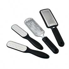 1/2pcs Stainless Steel Foot Scrubber/Foot Massager, Available In Black And White, Easy To Store In Pouches, Boxes Or Containers, Portable Foot Exfoliator - A - View 3