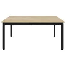 vidaXL Sonoma Coffee Table 100 X 100 X 45 Cm, Engineered Wood, Suitable For Living Room, Study, Cafe, Garden, Pool Area, Beach, Coffee Table, Side Table, Easy To Assemble, Home Accessories For Furniture. - Grey - View 5