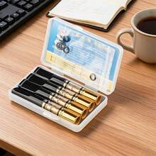 4pcs Coarse, Medium & Fine Reusable Cigarette Filter Tips With Storage Box, Portable & Washable Smoking Accessories - Boxed - View 3