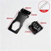 3-Digit Mechanical Cabinet Door Password Lock, 3-Inch Security Hasp Lock, Keyless Combination Lock Suitable For Cabinets, Wardrobes, Pet Doors, Mailboxes, Drawers - CC - View 5