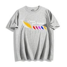 C'Mon Get Happy, camiseta unisex de algodón puro con estampado retro, estilo casual, holgada y de cuello redondo. - Blanco - Ver 5