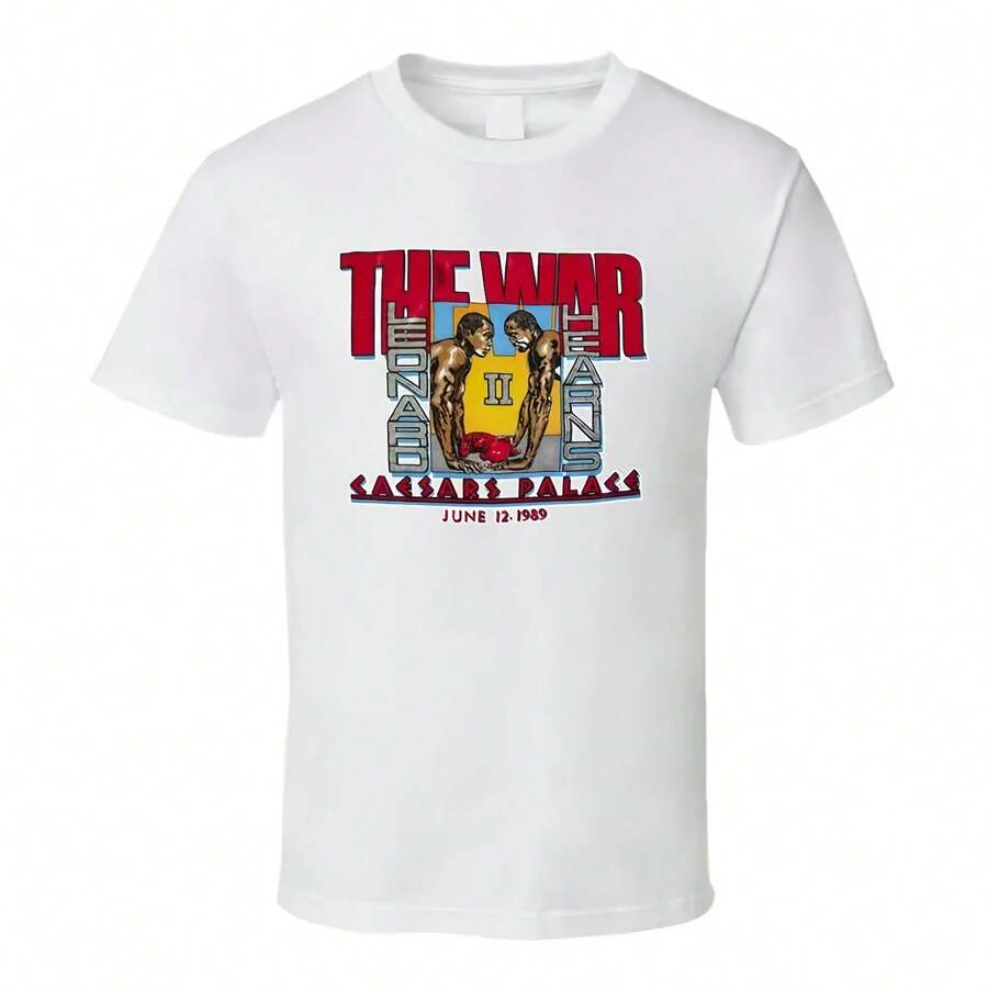 Leonard Vs Hearns Retro Boxing Match T-Shirt - 款式 - 查看 1