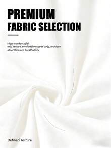 Premium New Spring/Summer Style, Matte Finish, Short-Sleeved T-Shirt With A Round Neck And Blessing Letter Print, Made Of Pure White Cotton, Suitable For Women In All Seasons, An Excellent Choice For Birthday Gifts, Ideal For Birthdays, Holidays, Casual And Everyday Wear, Charming. New Arrival - 白色 - 查看 5