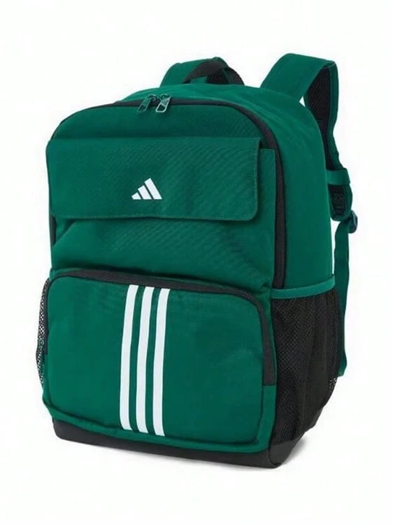 Adidas Gran capacidad, diseño multicompartimento | Mochila estudiantil unisex, ligera, resistente al desgaste, repelente al agua y con protección para la columna vertebral, ideal para desplazamientos al campus. Dimensiones: aprox. 30 * 42 * 15 cm. - Verde - Ver 1