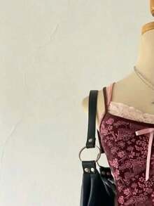 Camiseta de tirantes con estampado floral digital para mujer - Multicolor 3 - Ver 3